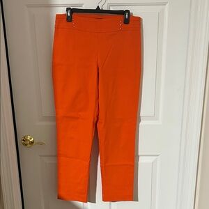 JM Collection Vibrant Orange Women's Pants